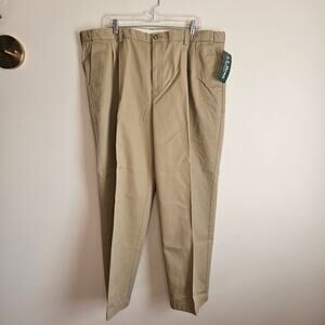 NWT L.L. Bean Men's Double L Chinos, Natural Fit, Hidden Comfort Waist, Sz 44x30